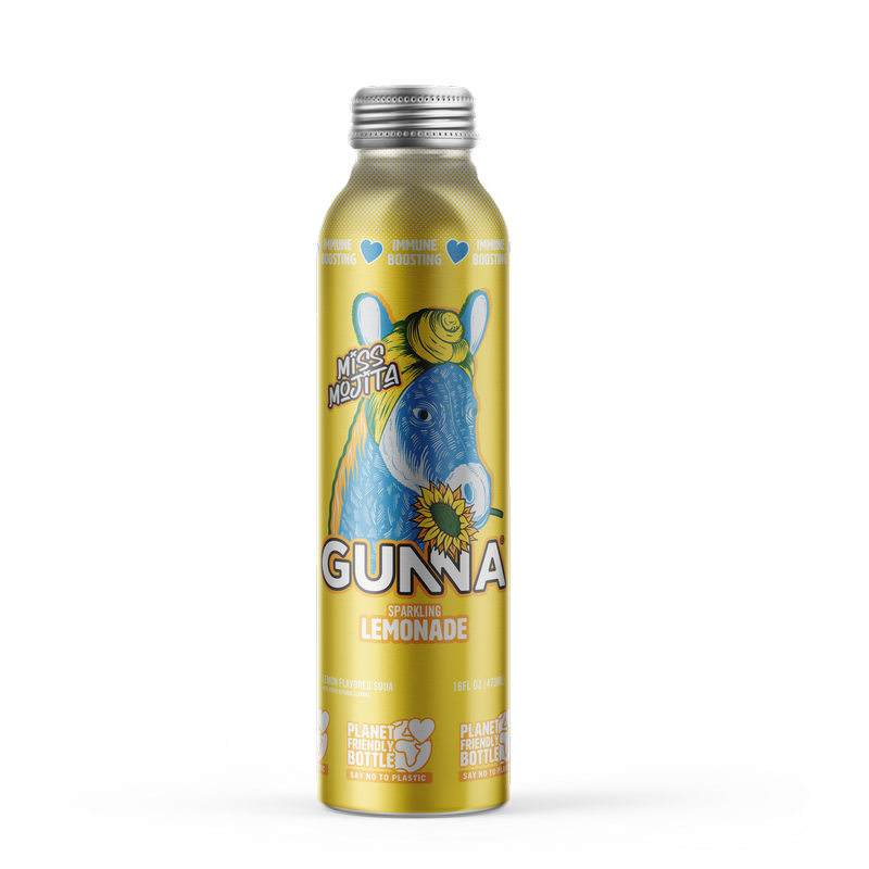 Gunna Immune Boosting Sparkling Lemonade 16oz Aluminium Btl