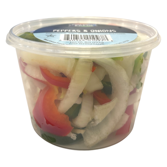 Fresh Peppers & Onions - 8oz