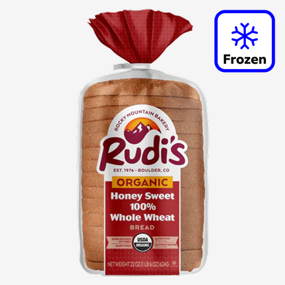 Rudi's Organic Frozen Honey Sweet 100% Whole Wheat - 22oz