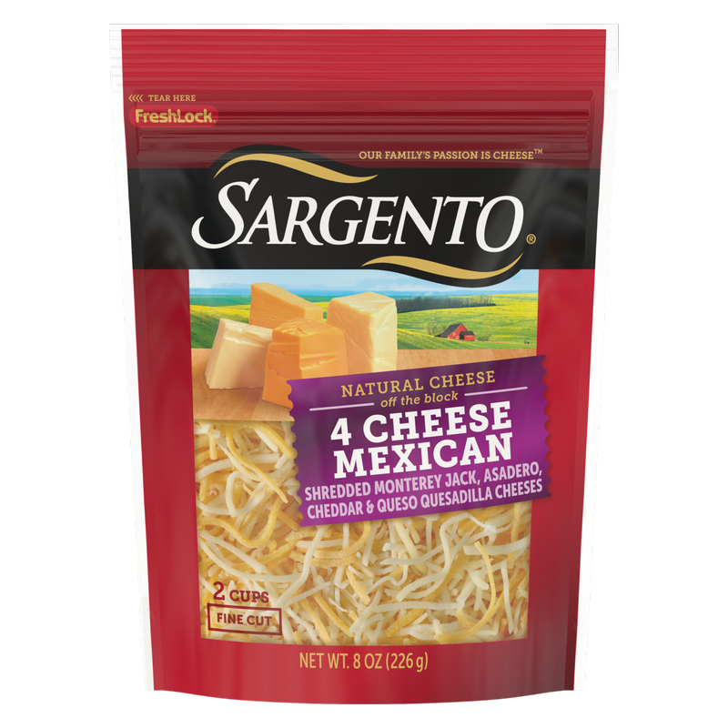 Sargento Finely Shredded 4 Cheese Mexican Natural Cheese - 8oz