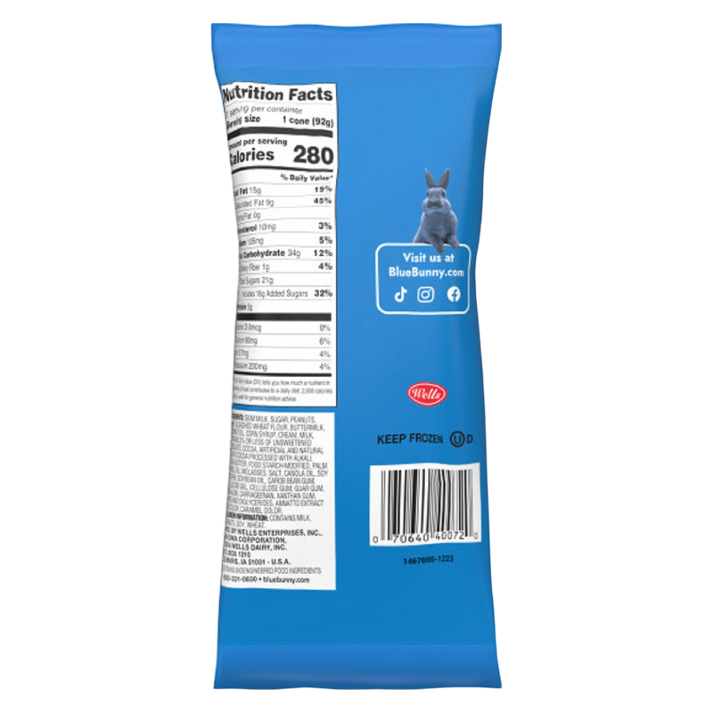 Blue Bunny Vanilla Cone