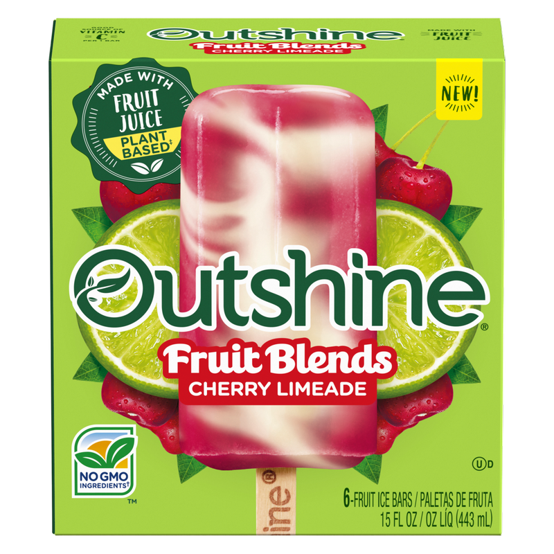 Outshine Cherry Limeade Frozen Fruit Bars, 6ct