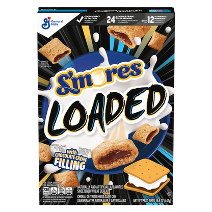 General Mills Loaded Smore's with Chocolate Creme Filling Cereal, 15.6oz.