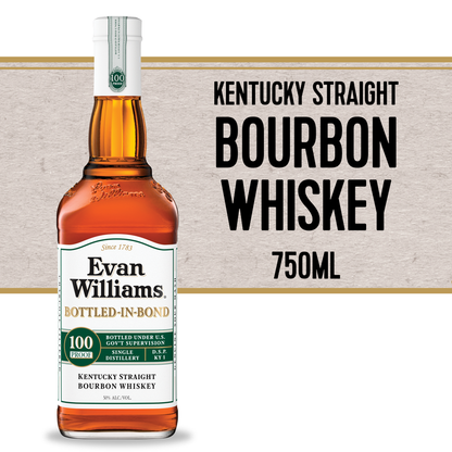 Evan Williams Bourbon White Label BIB 750ml (100 Proof)