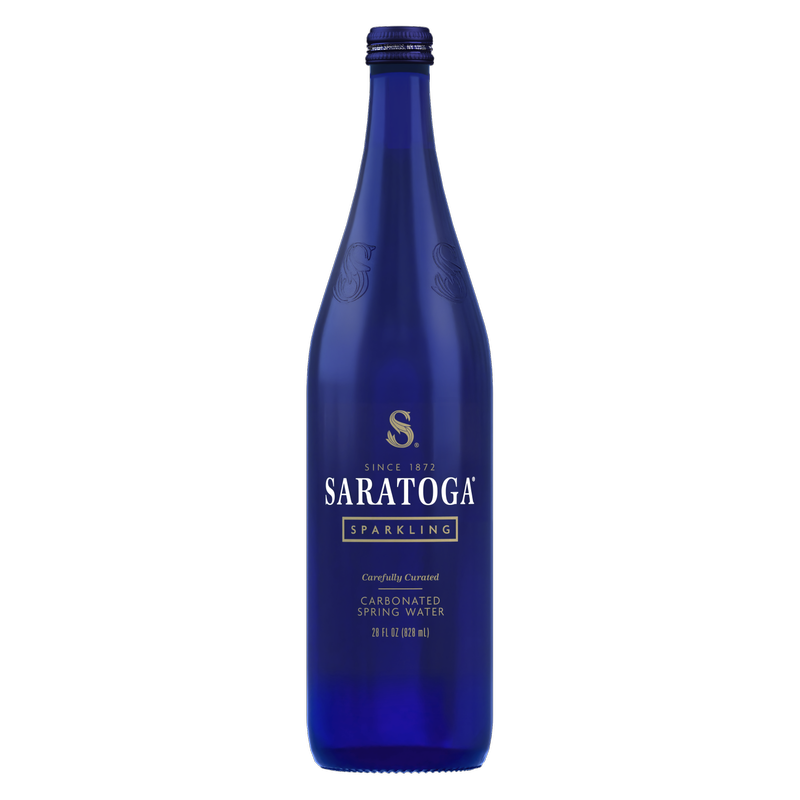 Saratoga Sparkling Spring Water 28oz Glass Bottle