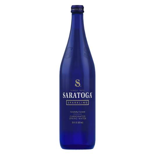 Saratoga Sparkling Spring Water 28oz Glass Bottle