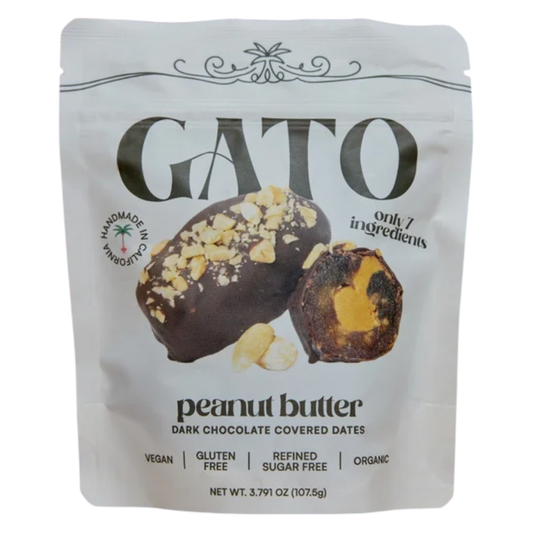 Gato Dates Chocolate Covered Dates with Peanut Butter