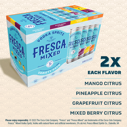 Fresca Mixed Vodka Spritz Variety Pack 8pk 12oz Can 5.0% ABV