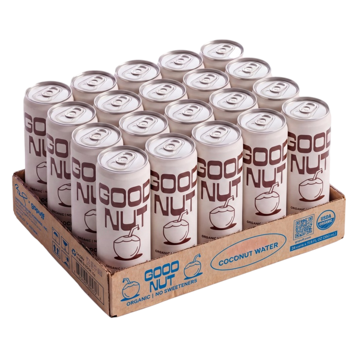Good Nut Premium Organic Chocolate Coconut Water 11.8oz Can, 24 pack