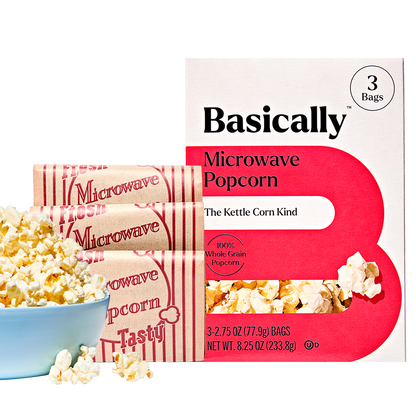 Basically 3ct Microwave Kettle Popcorn