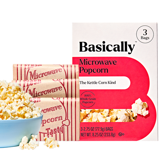 Basically 3ct Microwave Kettle Popcorn