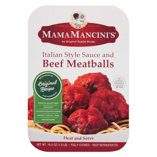 Beef Meatballs in Sauce - 16oz