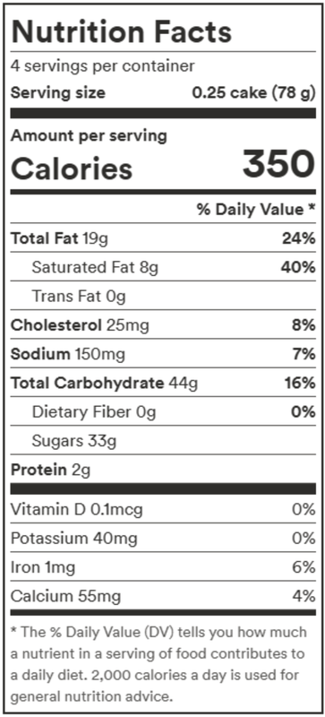 Rubicon Bakers 4in Birthday Layer Cake, 11 oz