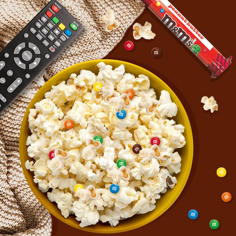 M&M'S Minis Peanut Butter Milk Chocolate Candy,  1.74 Oz Mega Tube (Packaging May Vary)