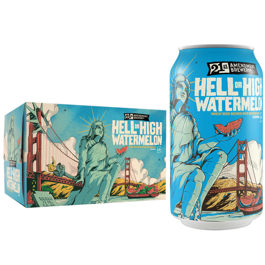 21st Amendment Hell or High Watermelon 6pk 12oz Can 4.9% ABV