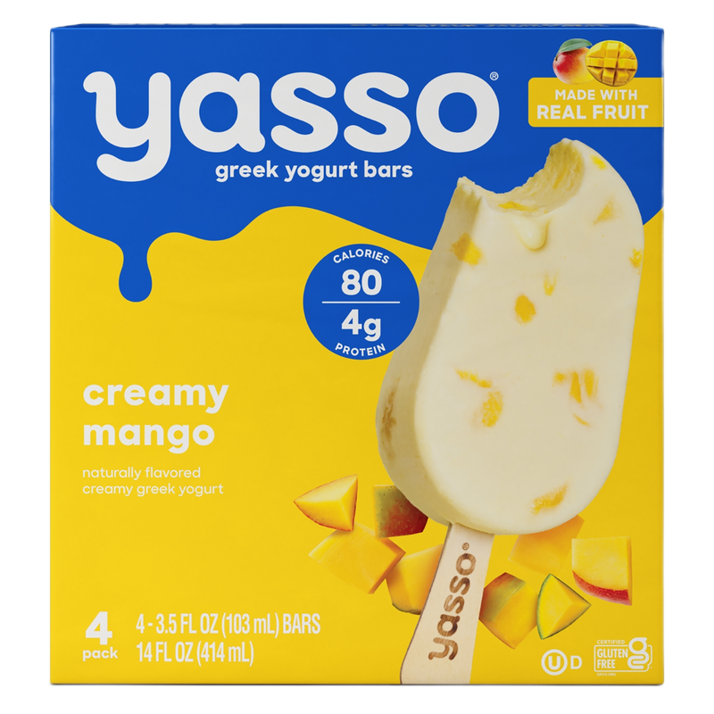 Yasso Creamy Mango Bars 4ct
