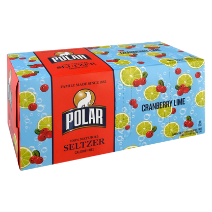 Polar Cranberry Lime Seltzer 8pk 12oz Can
