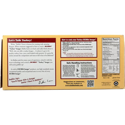 Bubba Burger Turkey Burgers 2lb