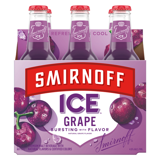 Smirnoff Ice Grape 6pk 11.2oz Btl