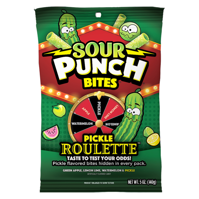 Sour Punch Pickle Roulette, Bites, 5oz