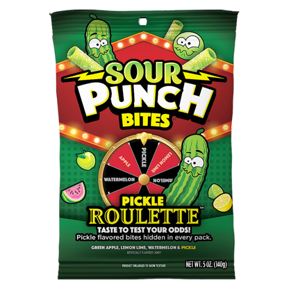 Sour Punch Pickle Roulette, Bites, 5oz