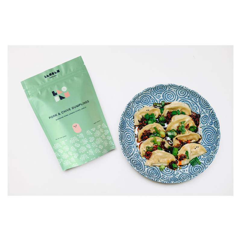 Laoban Dumplings Pork & Chive Frozen Dumplings 8oz