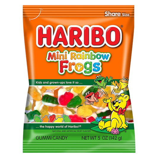 Haribo Mini Rainbow Frogs 5oz
