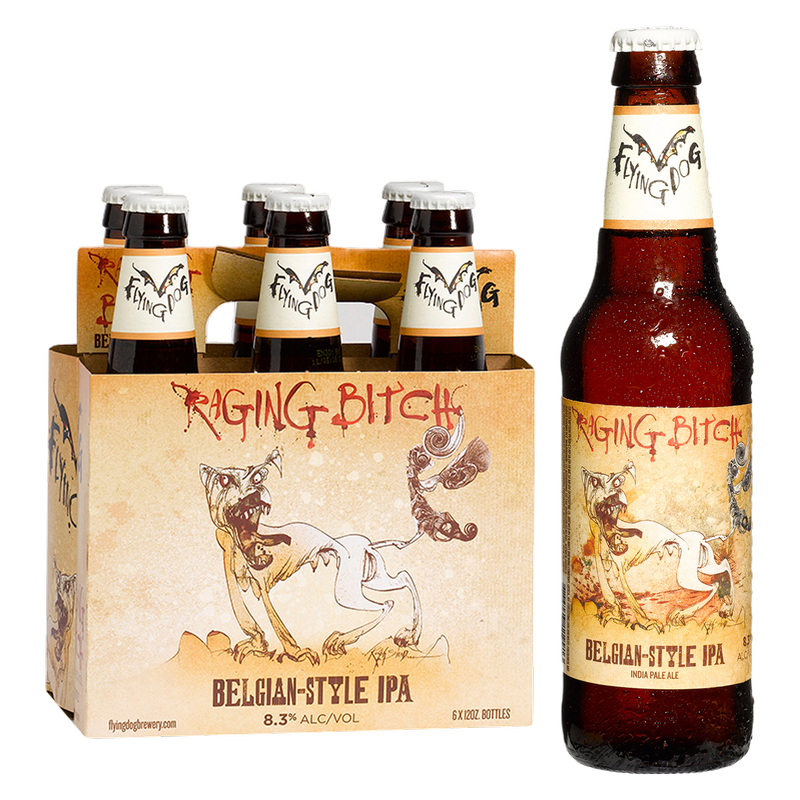 Flying Dog Raging Bitch IPA 6pk 12oz Btl 8.3% ABV