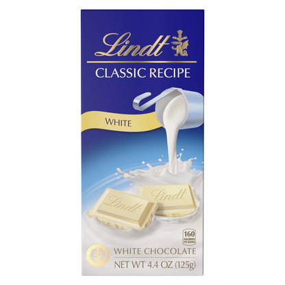 Lindt Classic Recipe White Chocolate Bar, 4.4oz