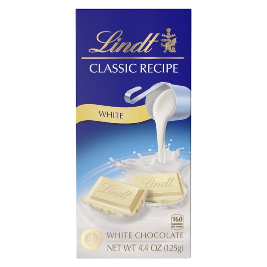 Lindt Classic Recipe White Chocolate Bar, 4.4oz
