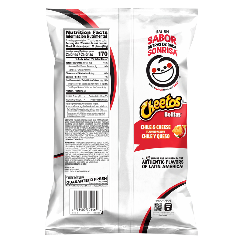 Cheetos Bolitas Chile & Cheese Puffs 7oz