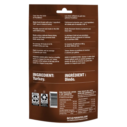 PureBites Turkey Cat Treats 0.92 oz