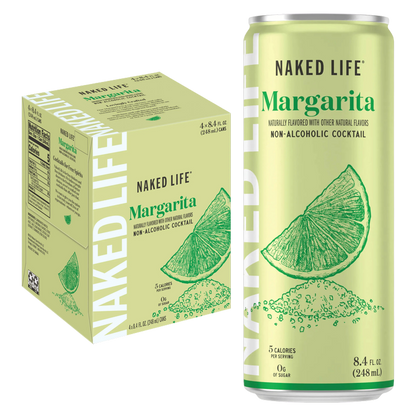 Naked Life Non-Alcoholic Margarita 4pk 8.4oz Can