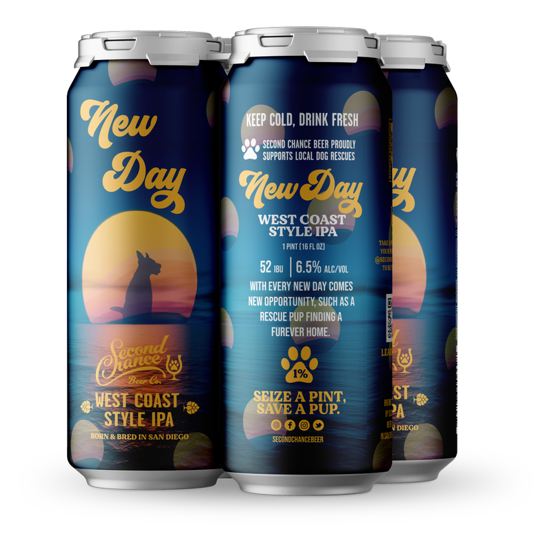 SECOND CHANCE NEW DAY IPA 4PKC (4PKC 16 OZ)