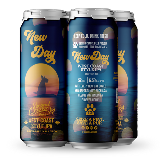 SECOND CHANCE NEW DAY IPA 4PKC (4PKC 16 OZ)