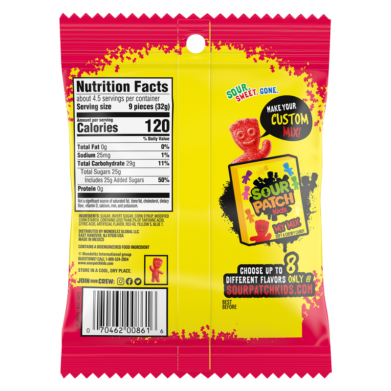 Sour Patch Kids Strawberry Soft & Chewy Candy 5oz
