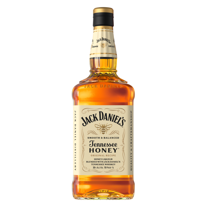 Jack Daniels Tennessee Honey Whiskey 1L (70 Proof)