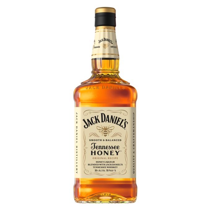 Jack Daniels Tennessee Honey Whiskey 1L (70 Proof)