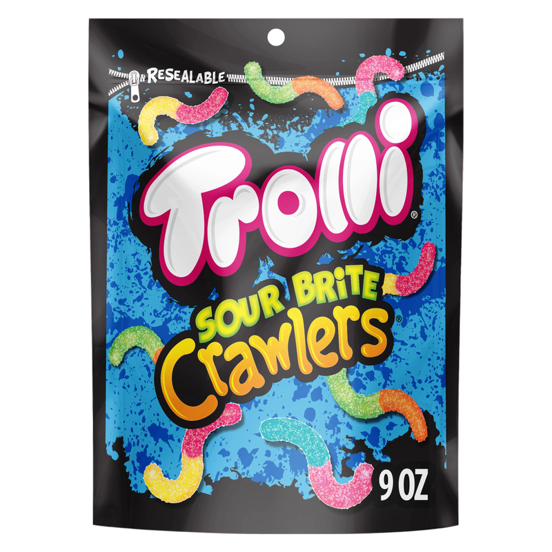 Trolli Sour Brite Crawlers Gummy Candy 9oz