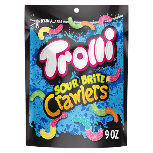 Trolli Sour Brite Crawlers Gummy Candy 9oz