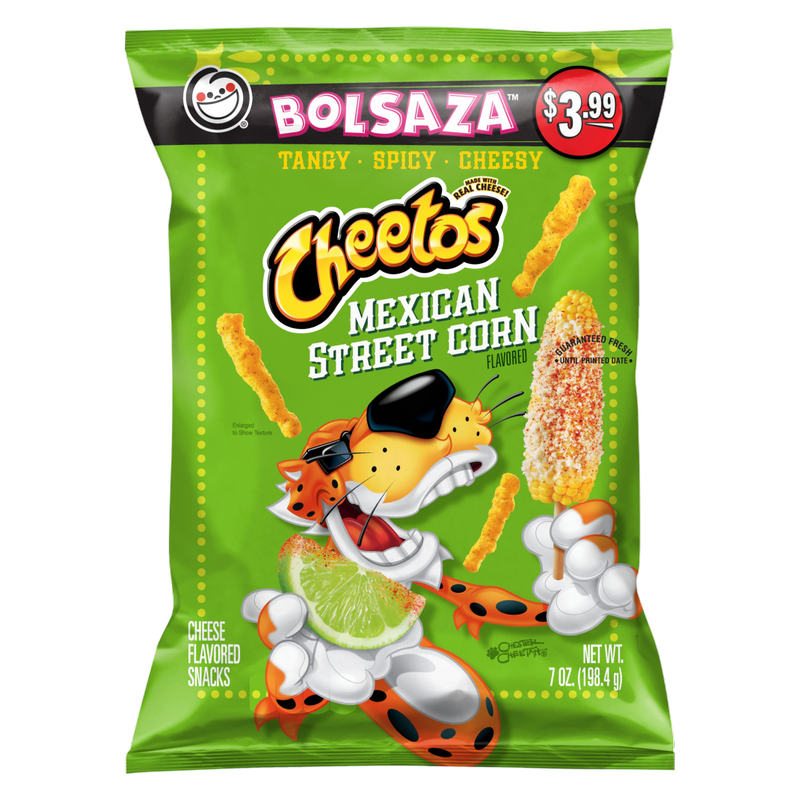 Cheetos Cheese Flavored Snacks Mexican Street Corn Flavored 7oz