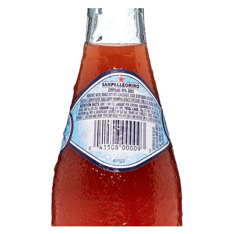 San Pellegrino Aranciata Rossa Blood Orange Sparkling Water 6.75oz