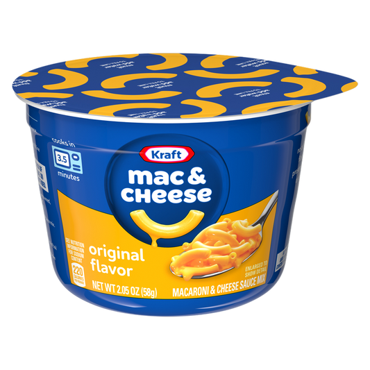 Kraft Original Macaroni & Cheese Microwavable Cup 2.5oz