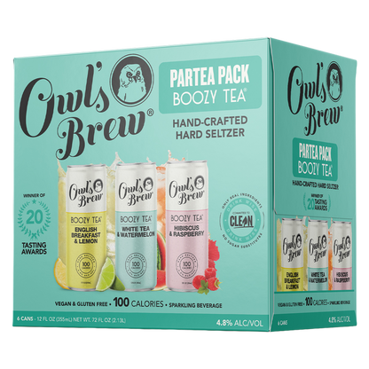 Owl's Brew Partea Pack Hard Seltzer 6pk 12oz Can 4.8% ABV