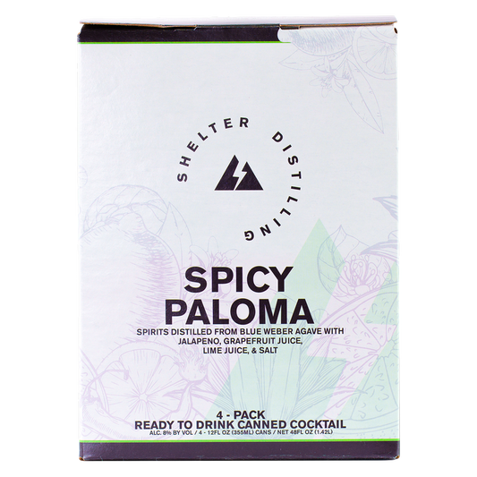 Shelter Distilling Spicy Paloma 4pk 12oz Can