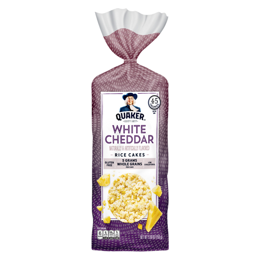Quaker White Cheddar Rice Cakes, 5.5oz