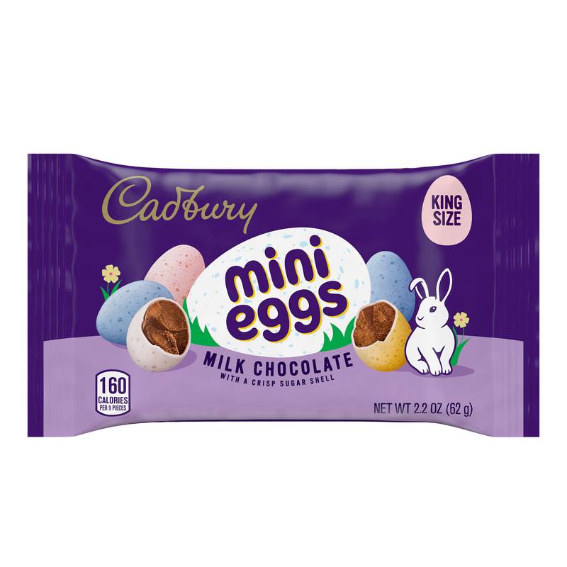 Cadbury Mini Eggs King Size Candy, 2.2 oz