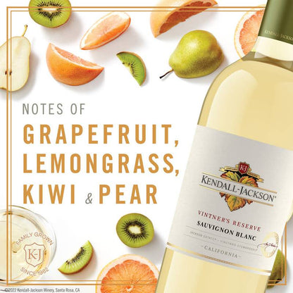 Kendall-Jackson Vintner's Reserve California Sauvignon Blanc White Wine, 750ml