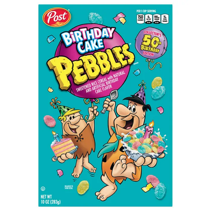 Post Birthday Cake PEBBLES Breakfast Cereal, 10oz