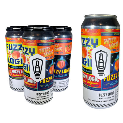 Bottle Logic Brewing Fuzzy Logic Hazy Peach IPA 4pk 16oz Cans